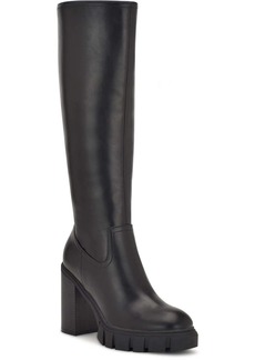 Nine West Kani Womens Faux Leather Tall Over-The-Knee Boots