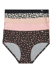 Nine West Bonded 5-Pack Assorted Hipsters in Milo Dots/silver Pink/rose at Nordstrom Rack