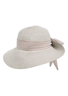 Nine West Bow Floppy Hat in Grey Combo at Nordstrom Rack