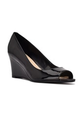 Nine West Canise Wedge Pump in Clay Patent at Nordstrom Rack