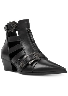 Nine West Carrillo Cutout Buckle Booties Women's Shoes
