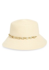 Nine West Chain Trim Hat in Bone at Nordstrom Rack