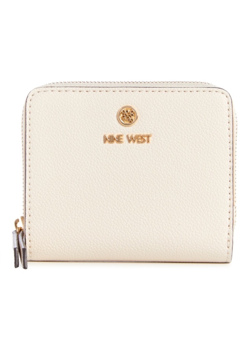 Nine West Linnette Mini Zip Around Wallet - Milk