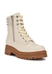 Nine West Pimmz Combat Boot in Ivory at Nordstrom