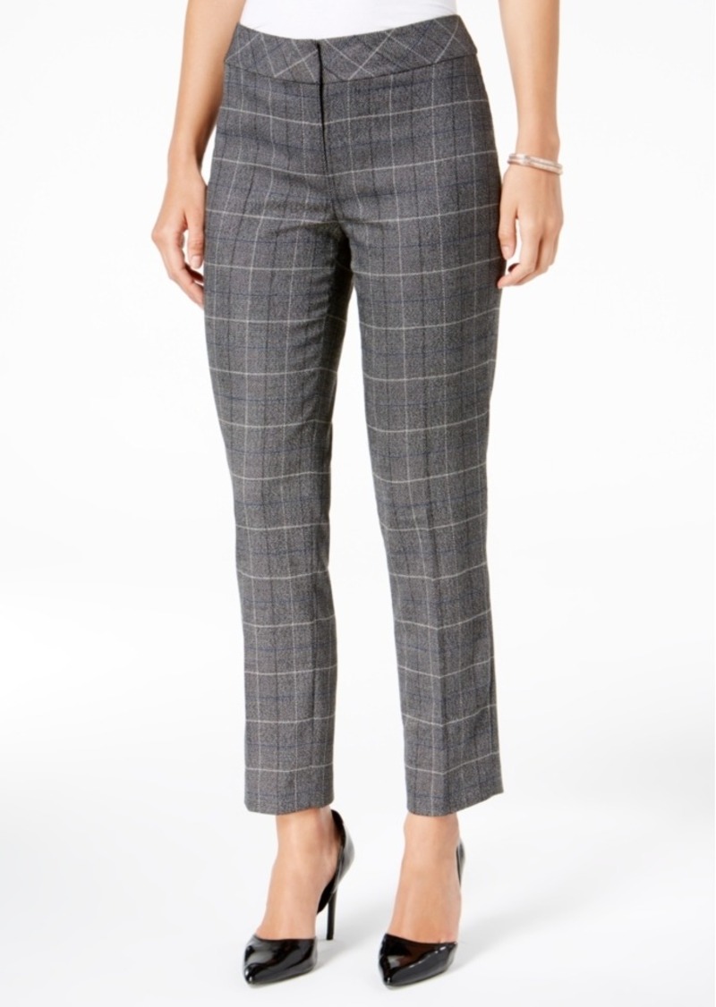 nine west plaid pant