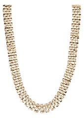Nine West Textured Chain Collar Necklace in Gold at Nordstrom Rack
