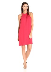 NINE WEST Women's A-line Dress with Detail at Neck
