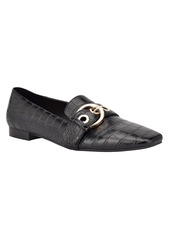 Nine West Women's Alaya Belted Square Toe Loafers Women's Shoes