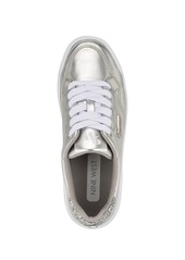 Nine West Women's Aleno Lace-Up Platform Casual Sneakers - Silver