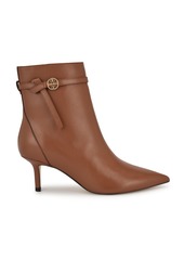 Nine West Women's Ansell Pointy Toe Dress Booties - Light Brown Leather