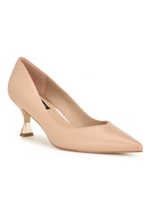 Nine West Women's Ariella Pointy Toe Slip-On Dress Pumps - Light Natural Leather