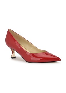 Nine West Women's Ariella Pointy Toe Slip-On Dress Pumps - Red Patent