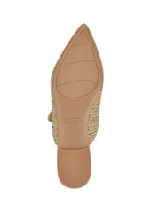 Nine West Women's Barbra Pointy Toe Slip-On Flat Mules - Light Natural Multi - Textile