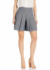 NINE WEST Women's Cotton Linen Twill Shorts