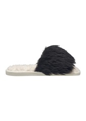 Nine West Women's Fuzzy Slide - Tan