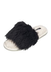 Nine West Women's Fuzzy Slide - Tan