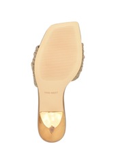 Nine West Women's Harbor Embellished Slip-On Dress Sandals - Light Natural