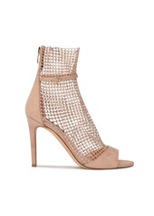 Nine West Women's Imery Mesh Peep Toe Booties - Light Natural