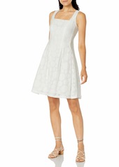 NINE WEST womens Inverted Box Pleat Casual Dress   US