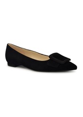 Nine West Women's Jesike Slip-on Pointy Toe Dress Flats - Dark Blue Tweed