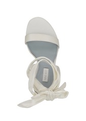 Nine West Women's Kelsie Ankle Wrap Heeled Dress Sandals - White Garden Print Multi - Textile
