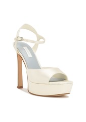 Nine West Women's Legacy Bridal Platform Stiletto Dress Sandals - Ivory Satin