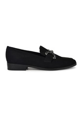 Nine West Women's Lilpa Almond Toe Slip-On Dress Flat Loafers - Black