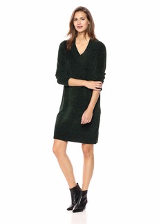 NINE WEST Women's Long Sleeve V Neck Sweater Dress  XL