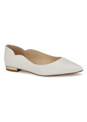 Nine West Women's Lovlady Pointy Toe Slip-on Dress Flats - White