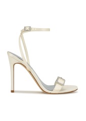 Nine West Women's Moras Bridal Stiletto Dress Sandals - Ivory Satin