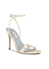 Nine West Women's Moras Bridal Stiletto Dress Sandals - Ivory Satin