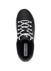 Nine West Women's Paves Platform Round Toe Lace-Up Sneakers - Black