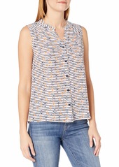 NINE WEST Women's Printed Button Front Cami