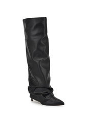 Nine West Women's Randee Pointy Toe Slouchy Knee High Boots - Black