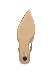 Nine West Women's Rizzy Pointy Toe Slingback Dress Pumps - Lt Natural