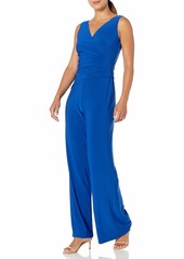 NINE WEST Women's Sleeveless Jumpsuit with Asymetrical Bodice