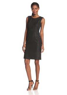 NINE WEST Women's Sleeveless Scoop Neck Sheath Dress