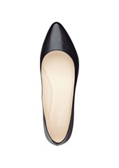 Nine West Women's Speakup Round Toe Slip-On Casual Flats - Black Leather