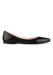 Nine West Women's Speakup Round Toe Slip-On Casual Flats - Black Leather