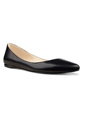 Nine West Women's Speakup Round Toe Slip-On Casual Flats - Black Leather