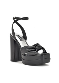 Nine West Women's Vivid Ankle Strap Platform Dress Sandals - Black