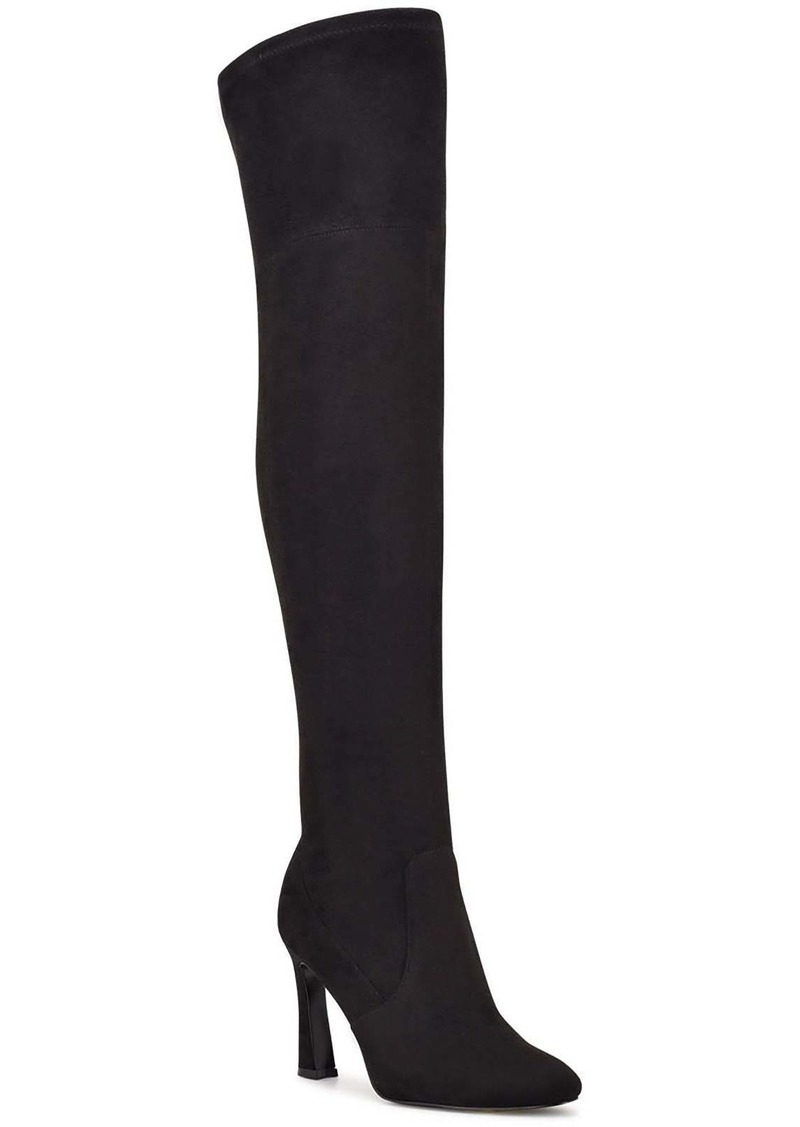Nine West Sizzle 2 Womens Pull On Almond Toe Over-The-Knee Boots