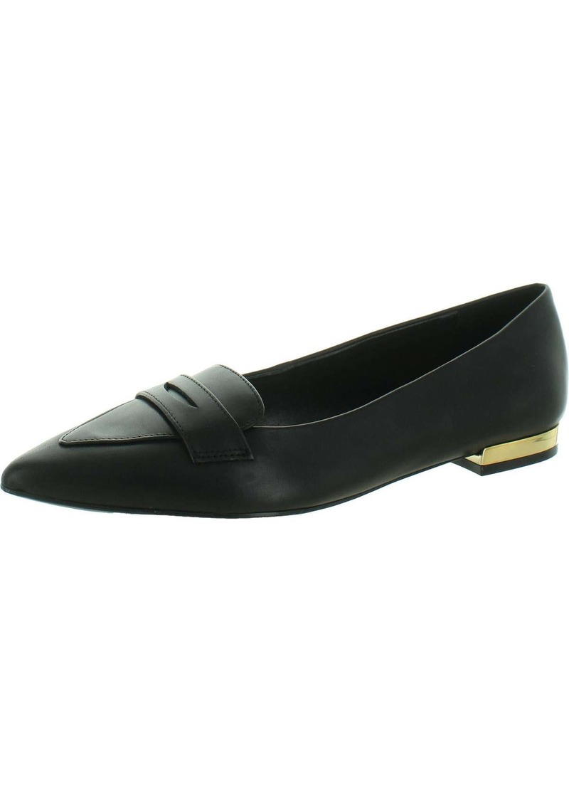 Nine West Womens Leather Pointed Toe Loafers