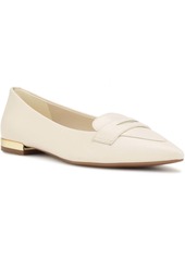 Nine West Womens Leather Pointed Toe Loafers
