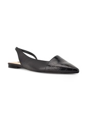 Nine West Beads Pointed Toe Slingback Flat in Black Multi at Nordstrom