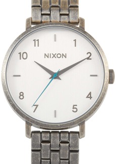 Nixon Arrow 38 mm Silver / Antique Stainless Steel Watch A1090 2701