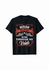 Nixon blood runs through my veins family christmas T-Shirt