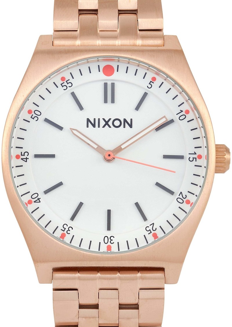 Nixon Crew 39mm All Rose Gold/Cream Stainless Steel Watch A1186-2761