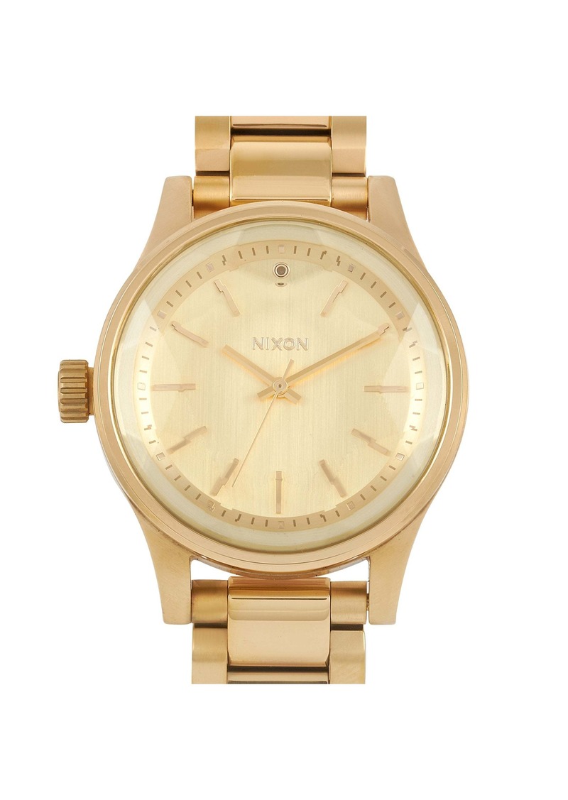 Nixon Facet 38 mm Stainless Steel All Gold Ladies Watch A409-502