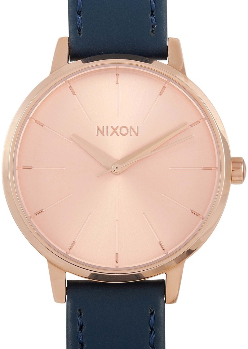 Nixon Kensignton Leather 37 mm Stainless Steel Watch A108 2160